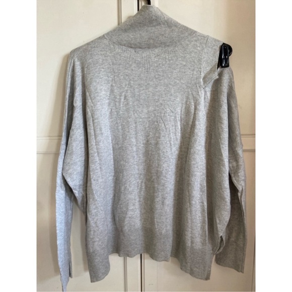 AllSaints Taupe Cecily Cold Shoulder Jumper Size Large - Picture 2 of 6